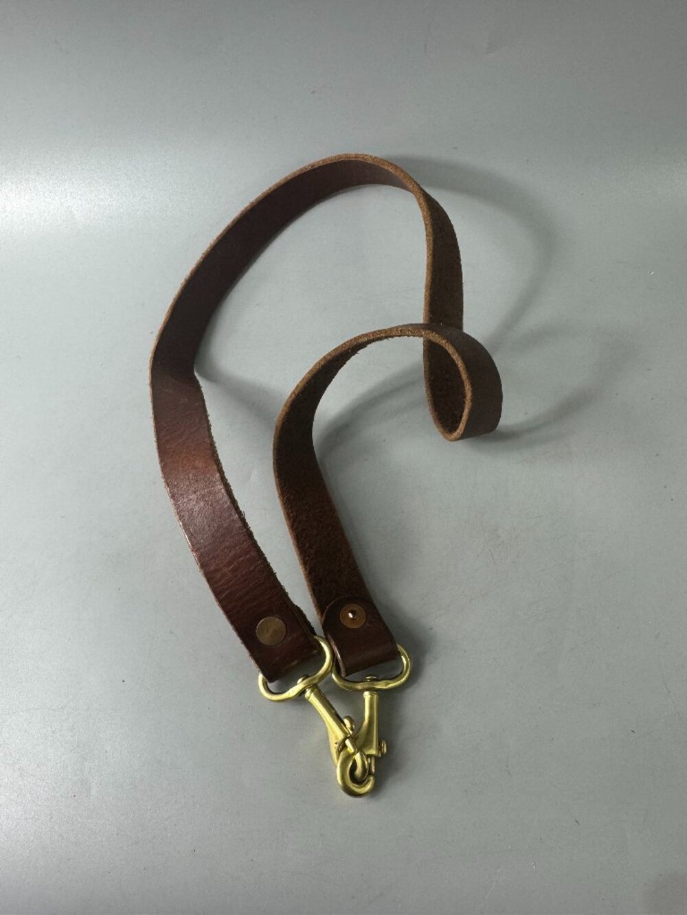 Meanwhile Back on the Farm Brown Leather Strap